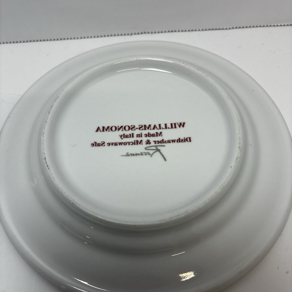 Set of 6 Williams Sonoma Side Plates Rosanna Harvest Market Made in Italy Fruit - Picture 10 of 11